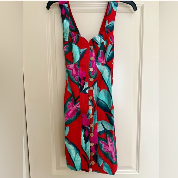 NWT Farm Rio Foilage Dress - Picture 2 of 5